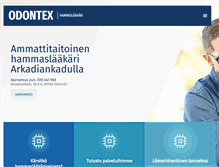 Tablet Screenshot of odontex.fi